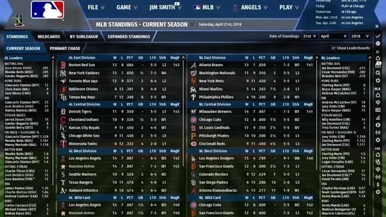 Out of the Park Baseball 19 — Screenshoty
