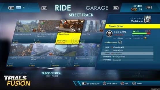Trials Fusion — Screenshoty