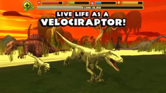 Jurassic Life: Velociraptor Dinosaur Simulator — Screenshoty