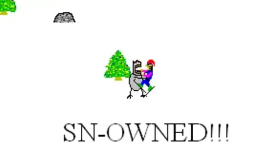 SkiFree — Screenshoty
