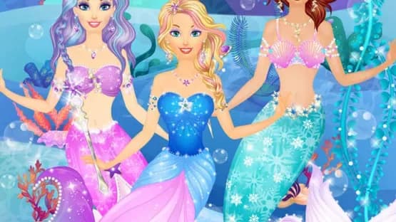 Ice Princess Mermaid Salon: Girls Makeover Games — Screenshoty