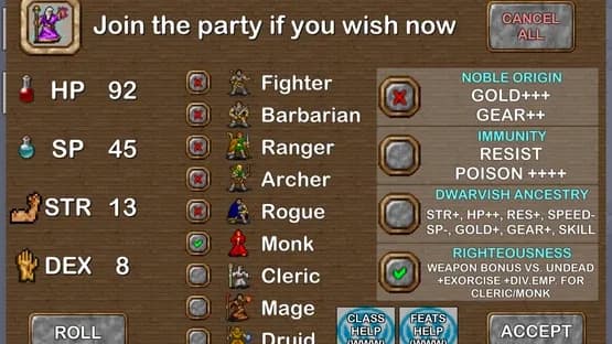 Dungeons of Chaos — Screenshots
