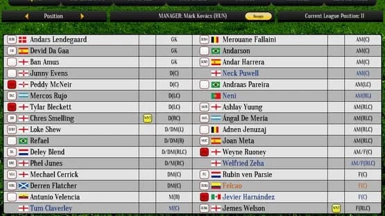 Global Soccer Manager — Screenshoty