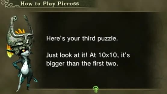 My Nintendo Picross: The Legend of Zelda Twilight Princess — Screenshoty