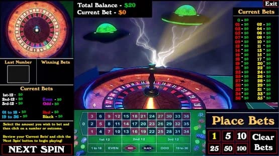 Roulette Simulator — Screenshots