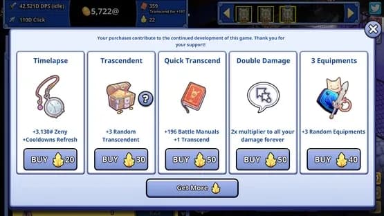 Ragnarok Clicker — Screenshoty