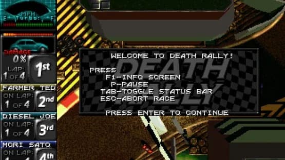 Death Rally — Screenshoty