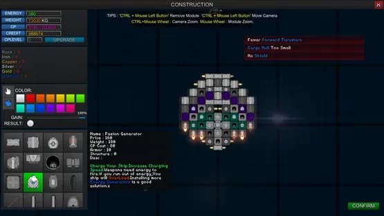 StarShip Constructor — Screenshoty