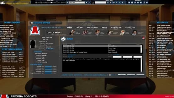 Draft Day Sports College Basketball 3 — Screenshots