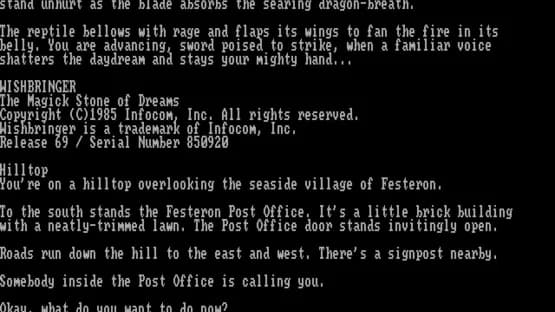 Wishbringer — Screenshoty