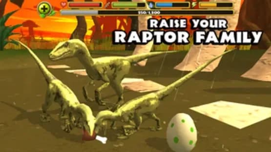 Jurassic Life: Velociraptor Dinosaur Simulator — Screenshoty