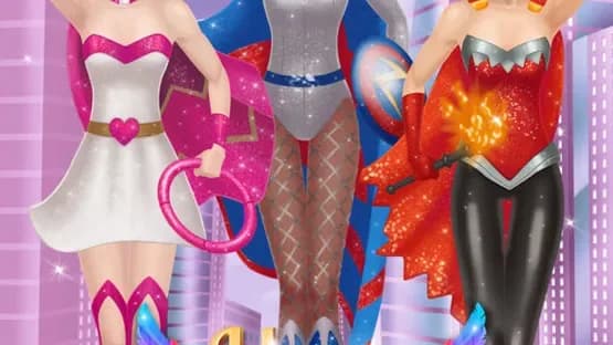 Superhero Girl Salon: Kids Makeup and Dressup Game — Screenshots