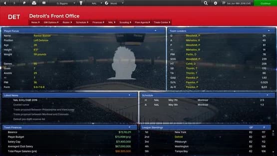 Eastside Hockey Manager — Screenshoty