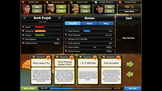 President for a Day - Floodings — Screenshots