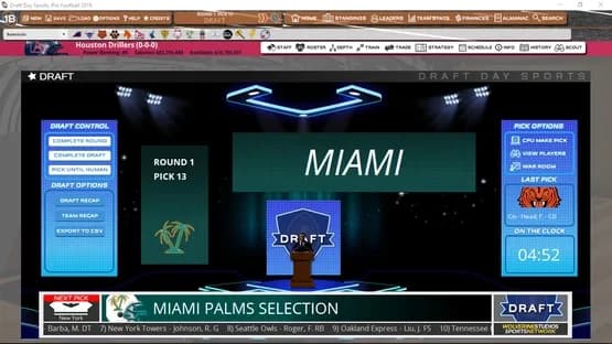 Draft Day Sports: Pro Football 2018 — Screenshots