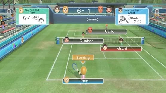 Wii Sports Club: Tennis — Screenshoty