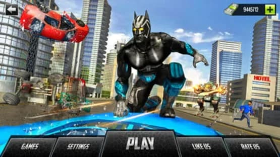 Panther Superhero City Battle — Screenshoty