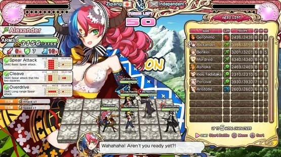 Eiyu*Senki - The World Conquest — Screenshoty
