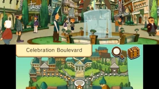 Professor Layton and the Miracle Mask — Screenshoty