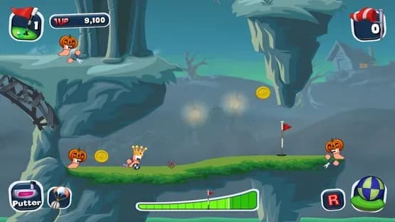 Worms Crazy Golf — Screenshoty