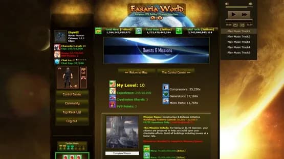 Fasaria World Online — Screenshoty