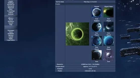 OGame — Screenshoty