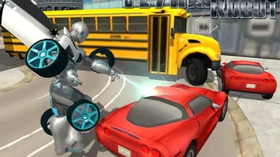 Flying Car Robot Flight Drive Simulator Game 2017 — Screenshoty