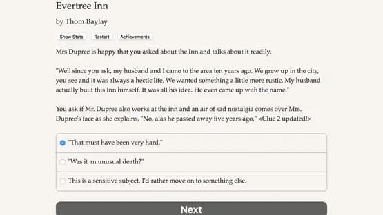 Evertree Inn — Screenshoty