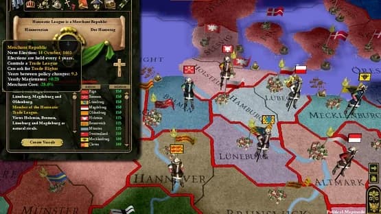 Europa Universalis III: Heir to the Throne — Screenshoty