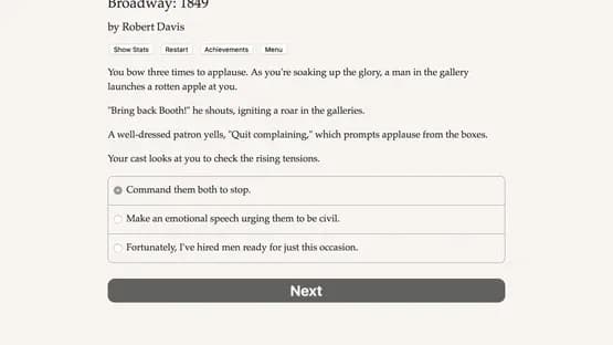 Broadway: 1849 — Screenshots