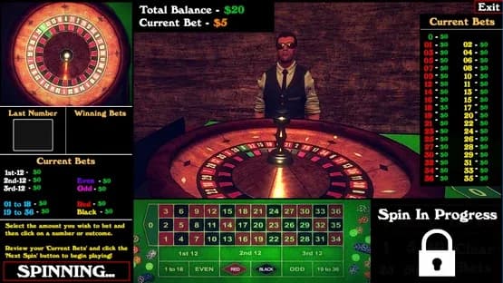 Roulette Simulator — Screenshots