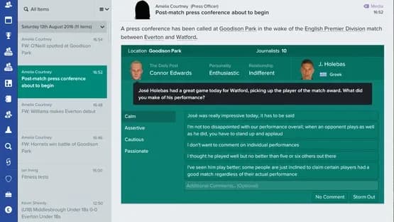 Football Manager 2017 — Screenshoty