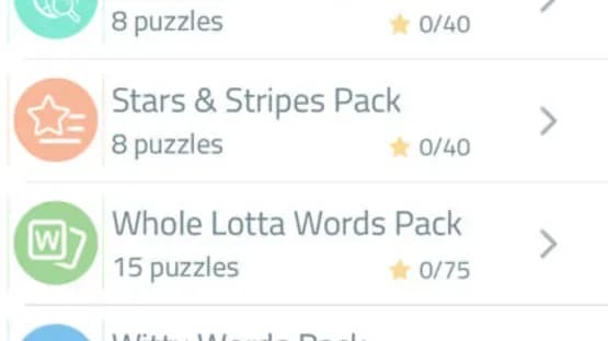 Word Search Puzzles — Screenshots