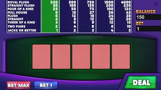 Royal Casino: Video Poker — Screenshoty