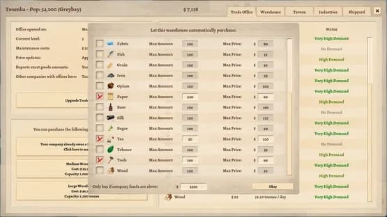 Winds of Trade — Screenshoty