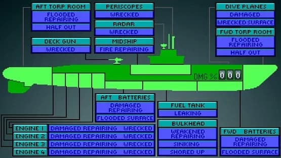 Silent Service II — Screenshoty