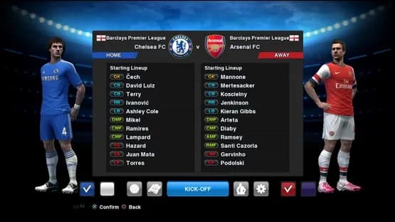 Pro Evolution Soccer 2013 — Screenshoty