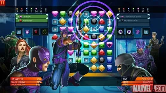 Marvel Puzzle Quest — Screenshoty