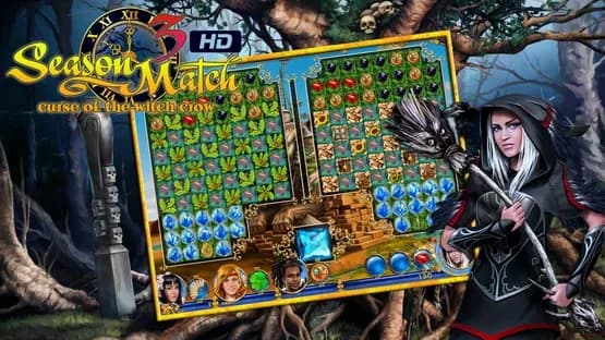 Season Match 3: Curse of the Witch Crow — Screenshoty