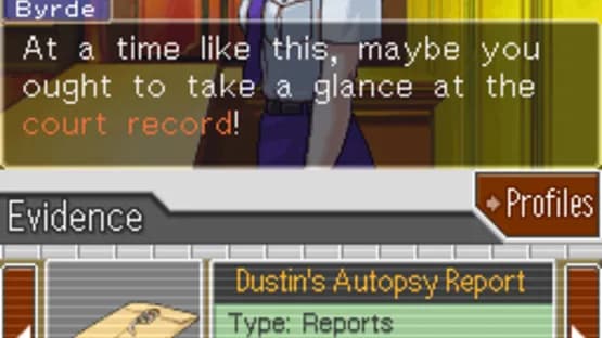 Phoenix Wright: Ace Attorney - Justice for All — Screenshoty