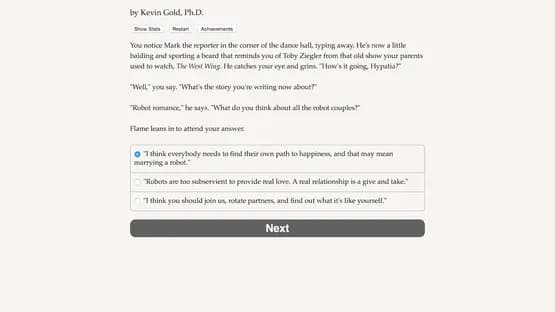 Choice of Robots — Screenshoty