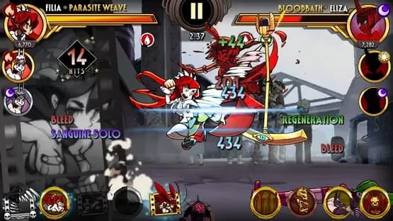 Skullgirls Mobile — Screenshoty