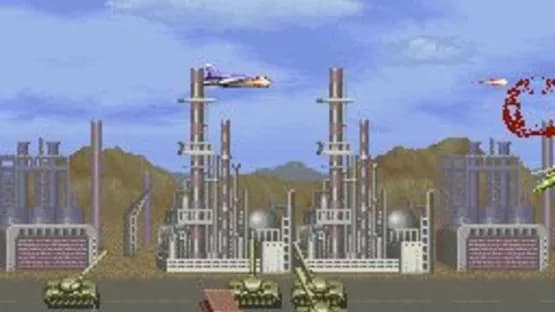 U.N. Squadron — Screenshoty