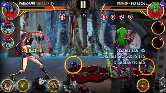 Skullgirls Mobile — Screenshoty