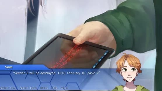 Orion: A Sci-Fi Visual Novel — Screenshoty