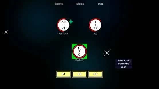 Math Speed Challenge — Screenshoty
