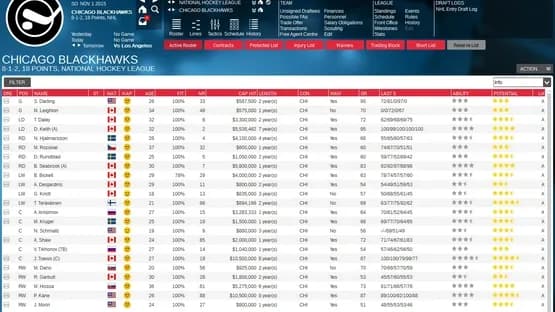 Franchise Hockey Manager 2 — Screenshoty