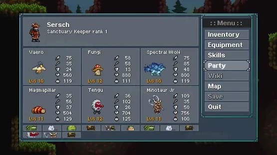 Monster Sanctuary — Screenshoty
