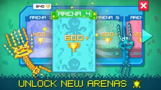 Pixel Sword Fish io — Screenshoty