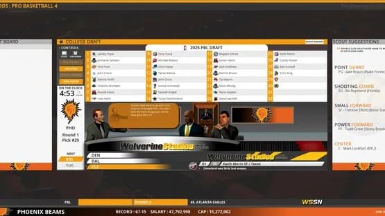 Draft Day Sports Pro Basketball 4 — Screenshots